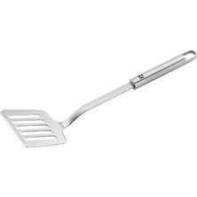 CetKing Pro Kızartma Spatulası, 35 Cm, Metalik Gri, 18/10 Paslanmaz Çelik