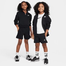 Nike Fleece Yeşil Unisex Çocuk Pamuklu Şort - Fermuarlı Yan Cep Rahat Tasarım- HF8808-037