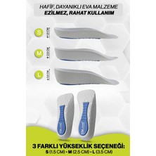 Boy Uzatıcı Tabanlık, Gizli Topuk, Yüksek Taban, Topuk Yükseltici (1 Çift)