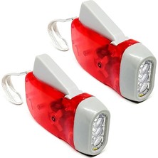 CetKing Adet Manyetolu Dinamolu Kendinden Şarjlı Pilsiz El Feneri, Çok Amaçlı Doğa, Spor, Deprem, Acil Durum Işığı, Güncelçarşı