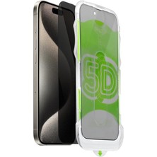 Teleplus iPhone 15 Pro Kolay Kurulum 5d Hizalamalı Aparatlı Hayalet Ekran Koruyucu