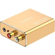 CetKing Koaksiyel Toslink Optik Dijital To 3.5mm Rca Analog Ses Çevirici Adaptör