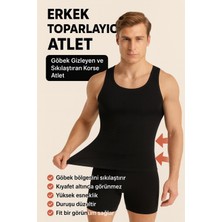 Erkek Göbek Toparlayıcı Korse Atlet – Ince Gösteren Dikişsiz Şekillendirici Atlet