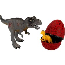 CetKing S00002695 Dinozor ve Yavrusu Oyun Seti, Çok Renkli