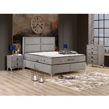 İmaj Nirvana  Set Tek Kişilik Yatak Seti 90 x 190 Baslık + Sandıklı Baza + Ortopedik Yatak