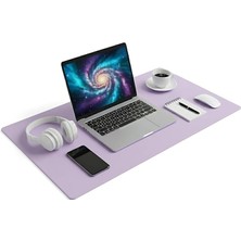 CetKing Xl Deri Mouse Pad,ofis,masa Matı Sümen,konforlu Mouse Pad,çift Yönlü (Lila)