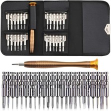 CetKing 25 Parça Tornavida Tamir Seti, Deri Cüzdan Kılıflı, Bilgisayar, Telefon ve Saat Tamir Kiti