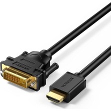 CetKing HDMI DVI 1080P Çift Yönlü Görüntü Aktarma Kablosu, 2 Metre