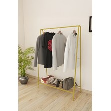 Metallica Concept Oval Telli Gold Butik Elbise Askılığı Konfeksiyon Askılık