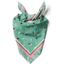 F115 Çıtır Retro Desenli Bandana DG12076