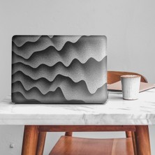 Artikel Artikel Siyah Beyaz Dalgalar Desen Notebook Sticker