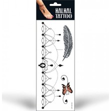 Artikel Halhal Geçici Tattoo -10, Bilek Tattoo, Ayak Tattoo, Geçici Dövme