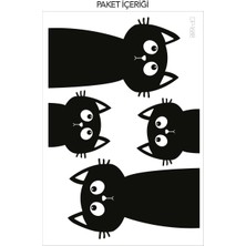 Artikel Kedicikler Priz Sticker 21X29 Cm, Elektrik Düğmesi Sticker