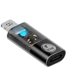 CetKing Pd 35W Lightning To Type C Çevirici Dönüştürücü iPhone Yuva Çevirici Hızlı Şarj ve Veri Aktarımı Otgsl