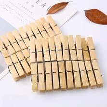 CetKing Bambu Çamaşır Mandalları, 40 Adet 6 cm Uzunluğunda, 1,2 cm Genişliğinde Çamaşır Mandalı, Kıyafet Asmak Için, Sürdürülebilir Ahşap Mandallar, Çamaşır Asmak, El Işi ve Dekorasyon Için