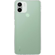 CetKing Iletişim Xiaomi Redmi A1 Plus ile Uyumlu Kapak Kamera Korumalı Tıpalı Şeffaf Silikon Kılıf