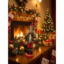 Urunia Nostaljik Ahşap Fındıkkıran 13 cm Kış Masalı Muhafızı Zarif Yılbaşı Dekoru