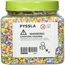 CetKing IKE-603.160.73 Pyssla Ütü Boncukları, Pastel Renkler