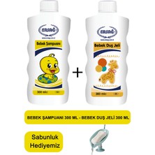 Ersağ 56ERSAG Bebek Şampuanı 300 ml - Bebek Duş Jeli 300 ml + ( Sabunluk Hediyemiz ) 163-