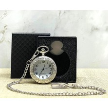 Eco Port Özel Kutulu Gümüş Köstekli Saat ALK4686