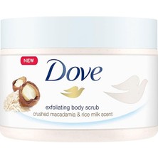 CetKing Vücut Peelingi Macadamia Fındığı ve Pirinç Sütü 225 ml Beyaz