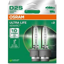 CetKing D2S Ultra Life Xenon Far Ampulü, 35W, 10 Yıl Garantili, 2'li Paket