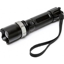 Eco Port KM-110 Profesyonel Şarjlı El Feneri Ledli+Flashlight+Zoom Özellikli  Aparatlı 6 Parça Full Set