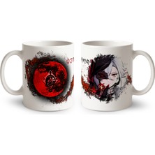 Define Moyas Genshin Impact Arlecchino Porselen Kupa Bardak – Anime Çift Taraflı Baskı – Parlak Yüzey