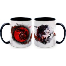 Define Moyas Genshin Impact Arlecchino Porselen Kupa Bardak – Anime Çift Taraflı Baskı – Parlak Yüzey