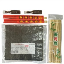 CetKing Sushi Seti 1, 5 Yaprak Yosun, Sushi Matı, Chopstick, Soya Sosu, Evde Sushi Yap