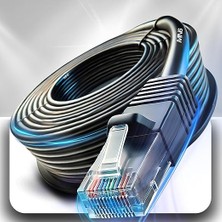 CetKing M107X Internet Kablosu 15 METRE/23AWG Utp 0,57MM/CAT 6 Iki Kat Korumalı/internet Bağlantı Kablosu 15 Metre/iç Dış Mekan Uyumlu/high Performance Cable/15 Metre Ethernet Kablosu (Metre, 15)