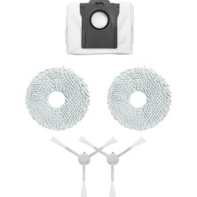 Ropalde Dreame L10S Pro Ultra Head (RLL82CE) Robot Süpürge Uyumlu Mop Bezli 5'li Yedek Parça Seti