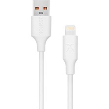 CetKing USB To Lightning ile Uyumlu iPhone ile Uyumlu Hızlı Şarj ve Data Kablosu 40 cm (Beyaz)