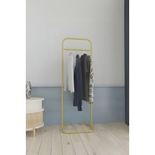 Metallica Concept Butik Dik Tekli Gold Konfeksiyon Askısı Ayaklı Askılık Elbise Askılığı