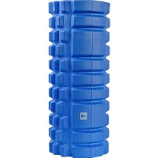 CetKing Yoğunlukta Orta Sert Deluxe Foam Roller Masaj Köpüğü Pilates Masaj Rulosu Tırtıklı Yoga Roller Isınma Roller Mavi