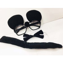 Mouse Gözlüğü Papyonu Kuyruğu Seti