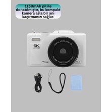 Cansa Taşınabilir 5k UHD Fotoğraf ve Video Kamera Otofokus Wifi