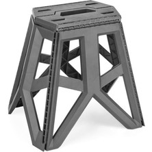 CetKing Life Çok Amaçlı Katlanabilir Büyük Boy Gri Tabure MIT1168