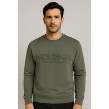 Ncs Jeans Erkek Sweatshirt Bisiklet Yaka Haki 1664