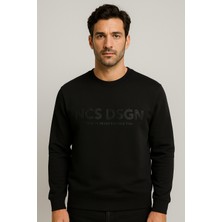 Ncs Jeans Erkek Sweatshirt Bisiklet Yaka Siyah 1664