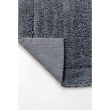 Elart Luin Banyo Halısı Paspas Takımı Pamuklu 2 Adet (60X100 Cm) Antrasit