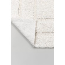 Elart Solid Banyo Halısı Paspas Takımı Pamuklu 2 Adet (60X100 Cm) Krem