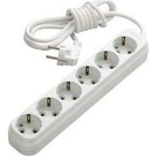 6'lı 2 mt Düz Topraklı Grup Priz ROYALEKS-81835