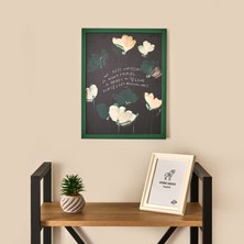 Evidea Deco Many Stories Duvar Panosu - Yeşil / Siyah - 30X40 cm