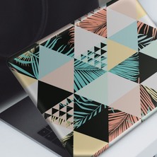 Artikel Artikel Tropikal Yapraklı Üçgensel Desen Notebook Sticker