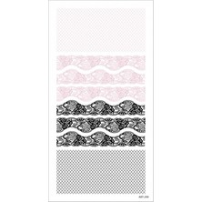 Artikel Artikel Dantel Tırnak Dövmesi, Tırnak Tattoo, Nail Art, Tırnak Sticker