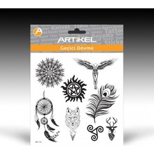 Artikel Artikel ART-115 Geçici Dövme 15,5 x 15,5 cm Geçici Tattoo