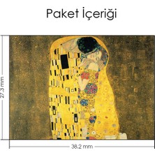 Artikel Gustav Klimt Öpücük Notebook Sticker