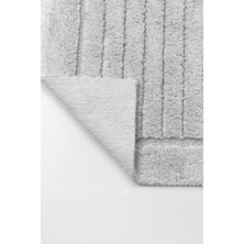 Elart Luin Banyo Halısı Paspas Takımı Pamuklu 2 Adet (60X100 Cm) Gri