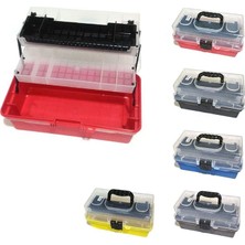 CetKing Star Şeffaf Kapaklı Balıkçı Çantası 15INÇ